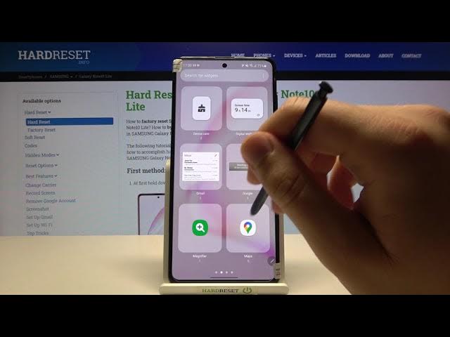 Video thumbnail for How to Add Widgets to Home Screen in Samsung Galaxy Note 10 Lite?
