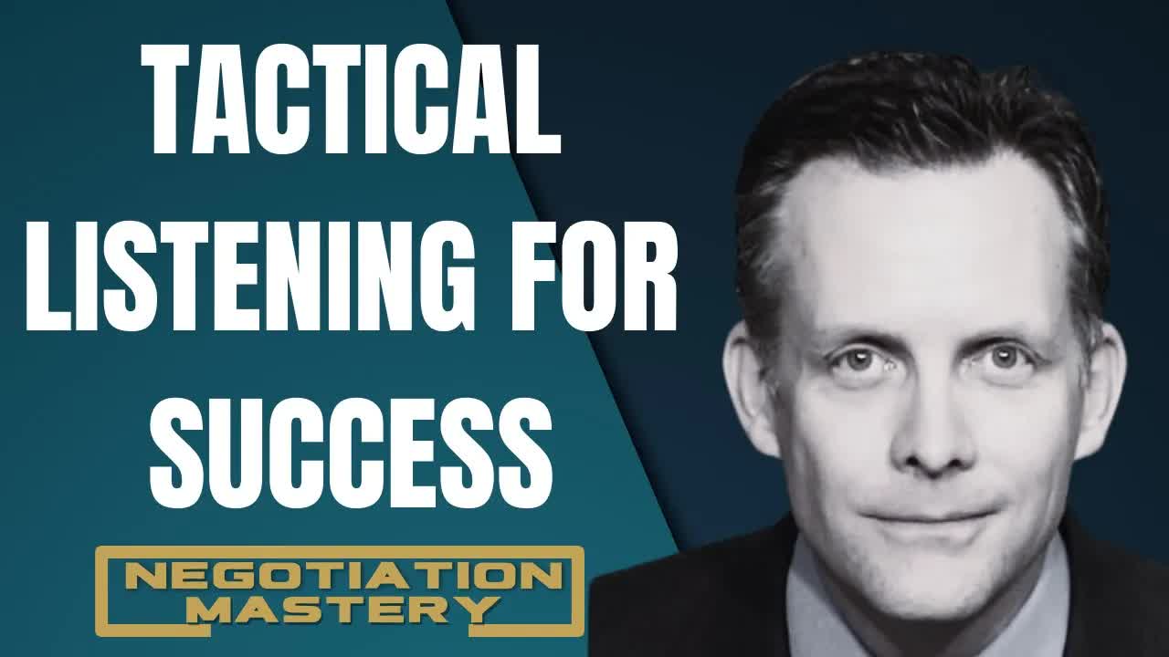Video thumbnail for Negotiation Mastery: master communication skills with black swan tactics