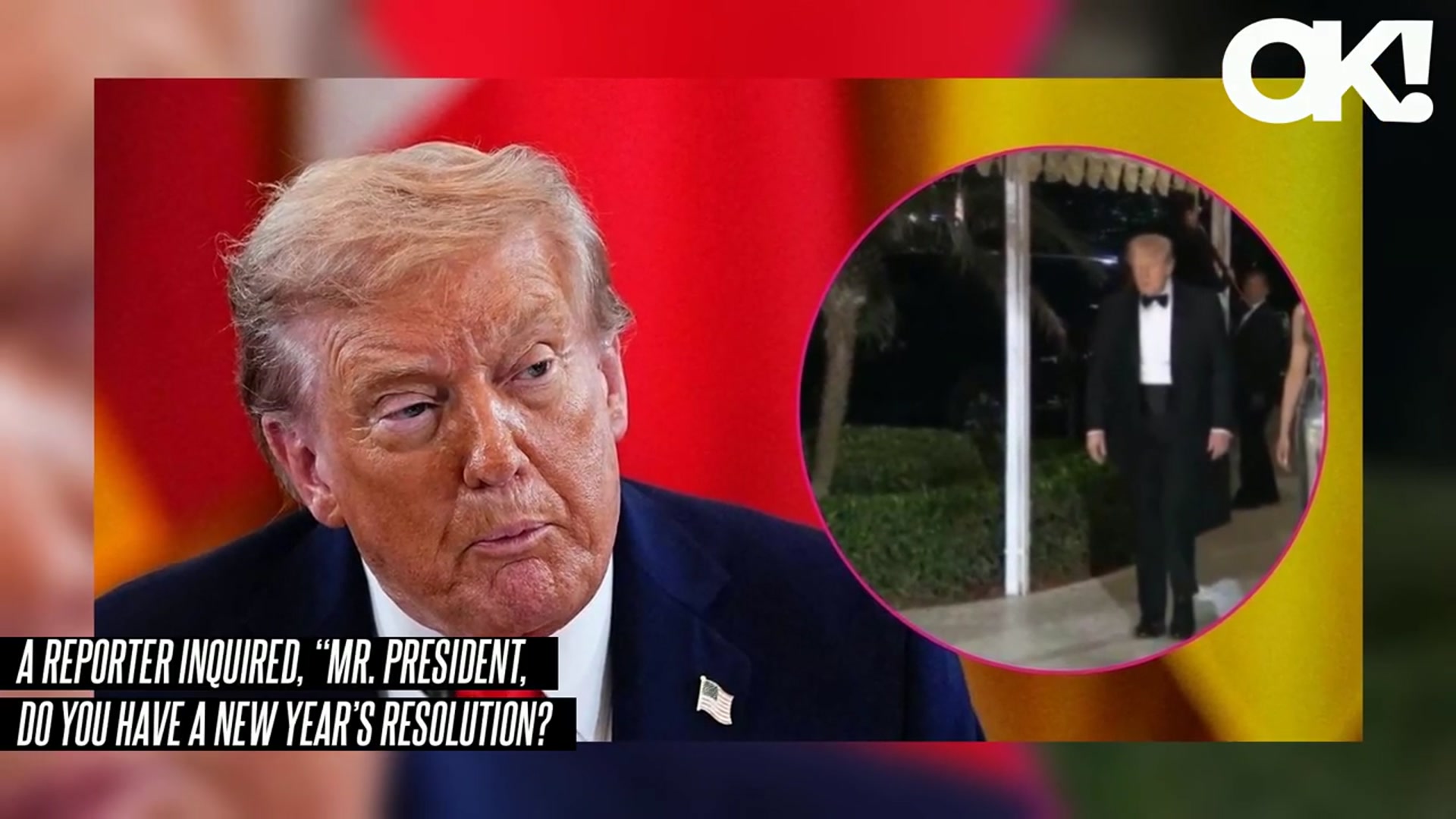 Video thumbnail for Donald Trump Seen 'Dragging' His Leg Ahead of New Year's Eve Party as He Addresses Health Concerns