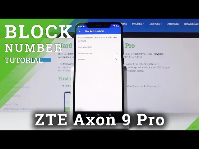 Video thumbnail for How to Block Number in ZTE Axon 9 Pro – Call Block Rules