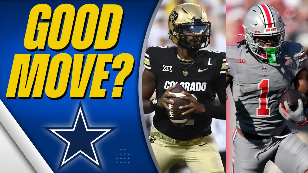 Video thumbnail for 2024 NFL Mock Draft: Cowboys, Steelers & Shedeur Sanders Trade Analysis