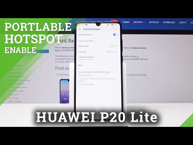 Video thumbnail for How to Create Portable Hotspot in HUAWEI P20 / P30 - Share Wi-Fi
