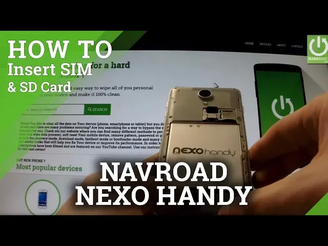 Video thumbnail for NAVROAD Nexo Handy - How to Insert SIM card and micro SD card