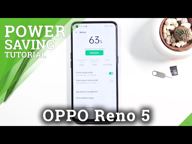 Video thumbnail for How to Enable Power Saving Mode on OPPO Reno 5 – Extend Battery Life