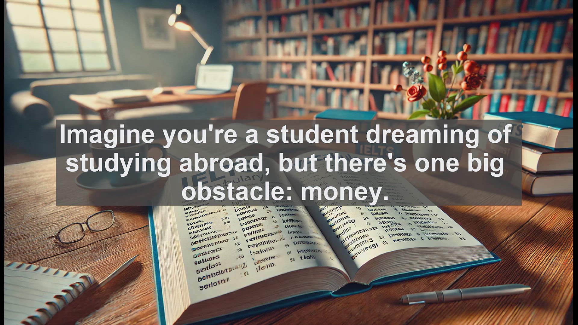 'Video thumbnail for 2500 Must Know IELTS 6.5 Vocabulary - Funding: The Key to Unlocking Your Study Abroad Dreams'