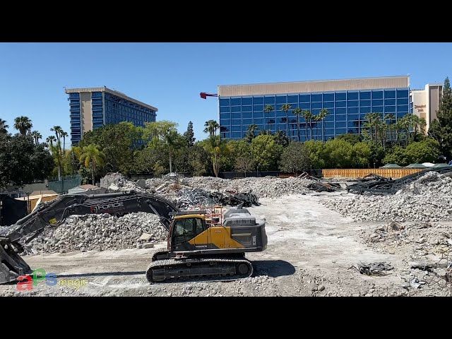 Video thumbnail for POV Monorail and Downtown Disney District Construction - Disneyland Resort March 27, 2022