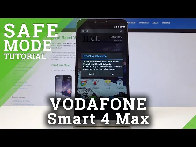 Video thumbnail for How to Boot into Safe Mode in Vodafone Smart 4 Max