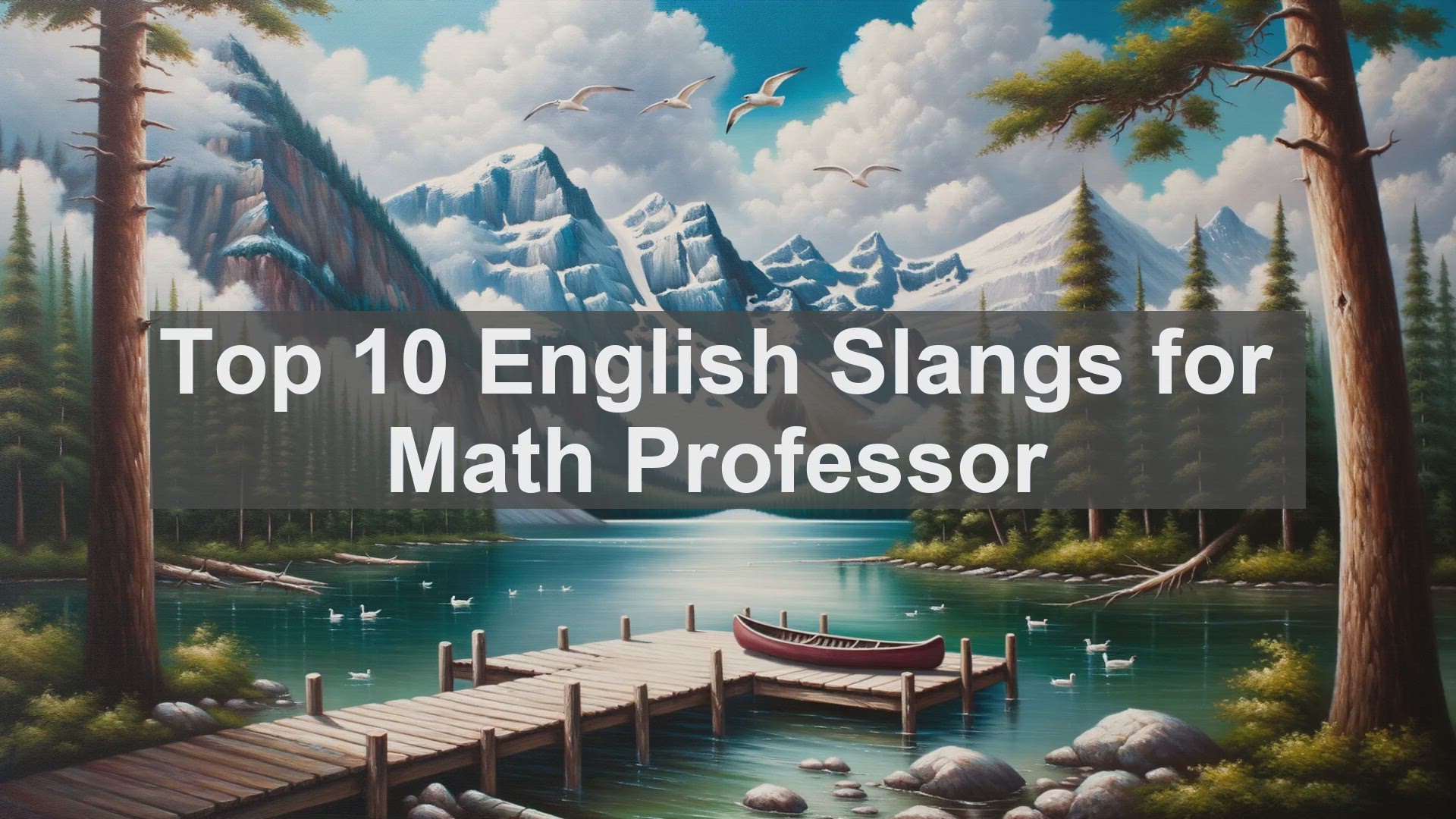 'Video thumbnail for Top 10 English Slangs for Math Professor'