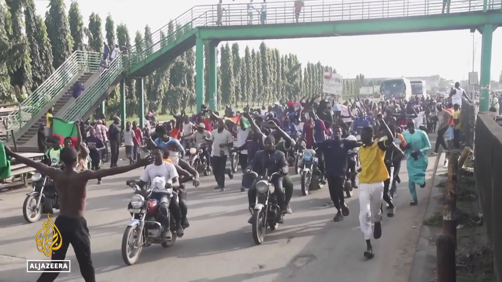 'Video thumbnail for Protests sweep Cameroon after 92-year-old Paul Biya wins eighth term'