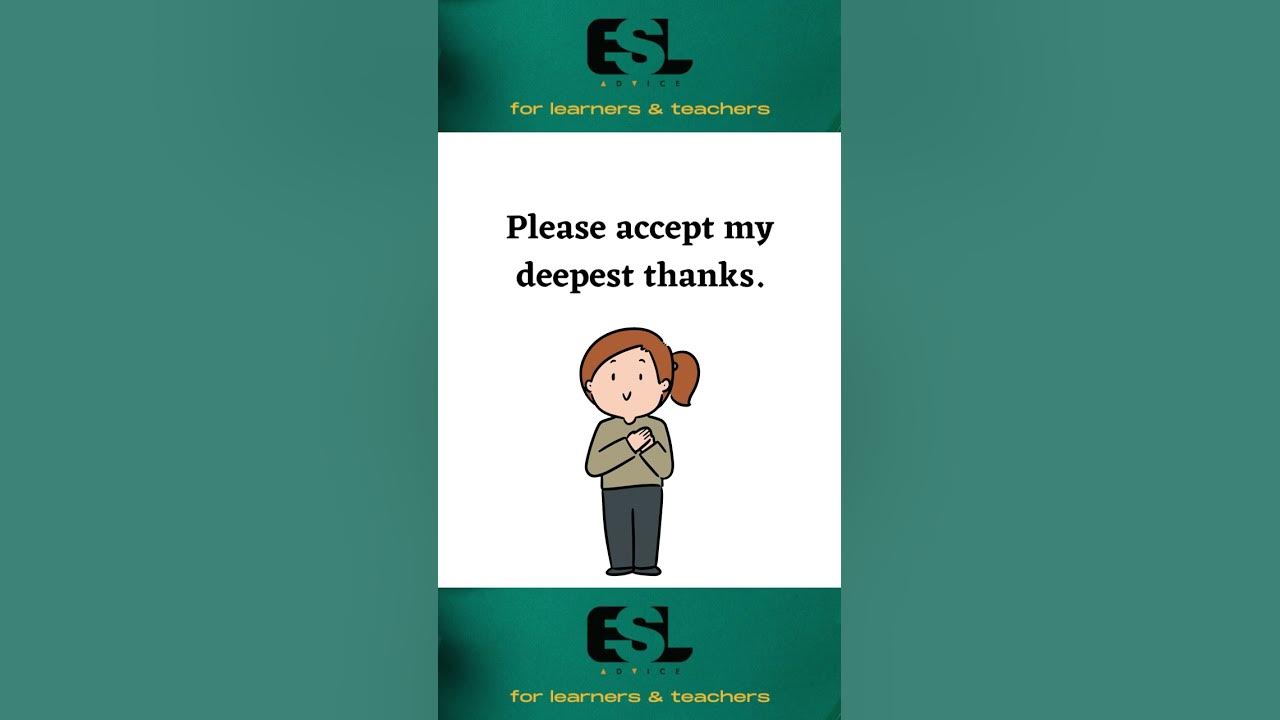 'Video thumbnail for Don't Say "Thank you" || Spoken English || || Smart English || ESL Advice'