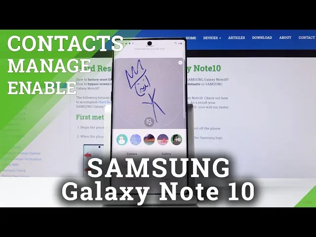 Video thumbnail for How to Add Contact Photo in SAMSUNG Galaxy Note 10 - Personalize Profile