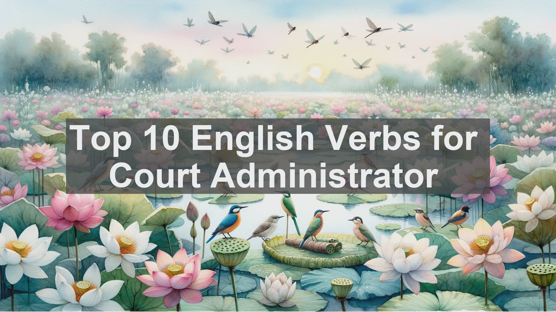 'Video thumbnail for Top 10 English Verbs for Court Administrator'