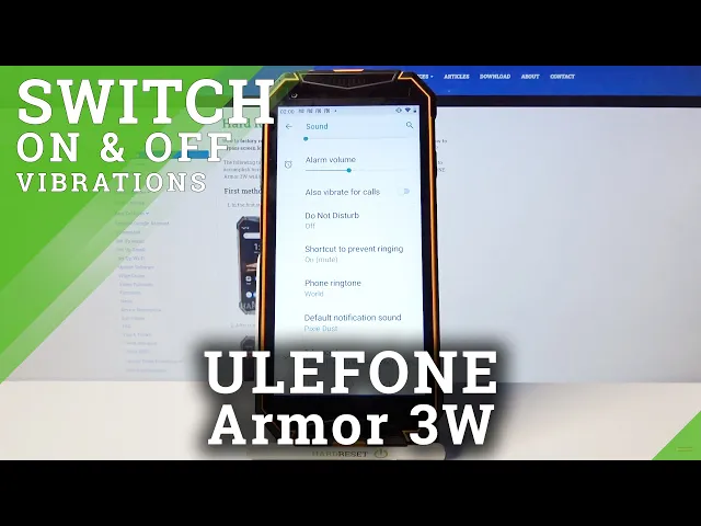 Video thumbnail for ULEFONE Armor 3W – Manage / Change Vibration Mode Settings