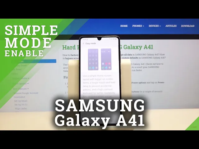 Video thumbnail for How to Use Larger Icons in Samsung Galaxy A41 - Activate Easy Mode