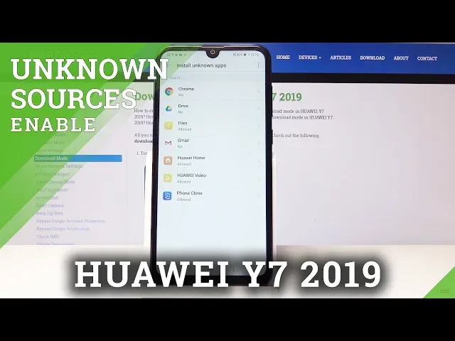 Video thumbnail for HUAWEI Y7 2019 ALLOW UNKNOWN SOURCES