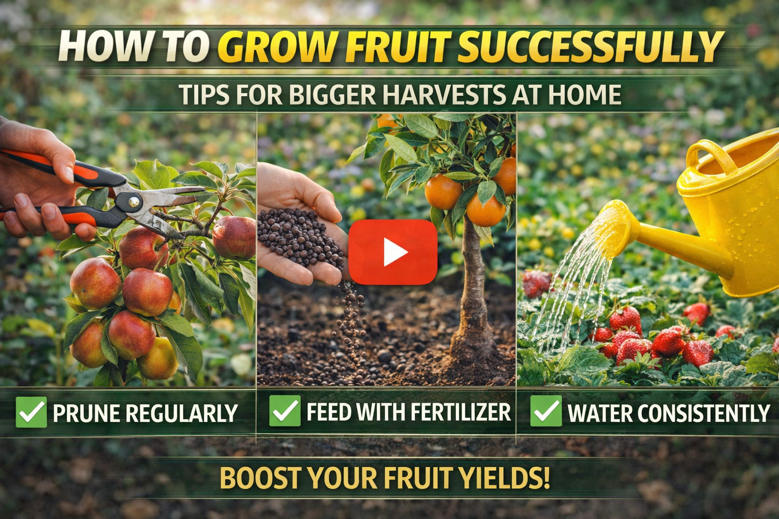 Video thumbnail for How to Grow Fruit Successfully | Tips for Bigger Harvests at Home