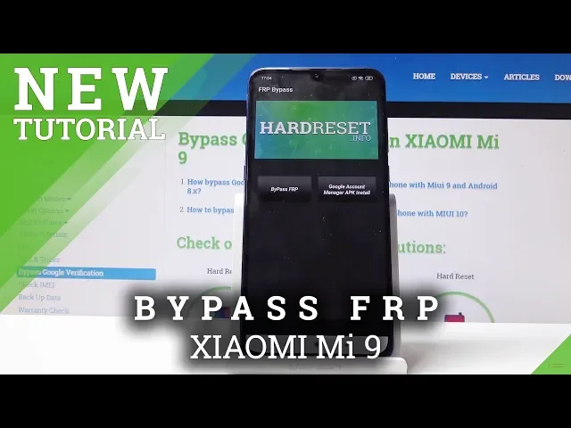 Video thumbnail for How to Bypass Google Verification in XIAOMI Mi 9 - Unlock FRP