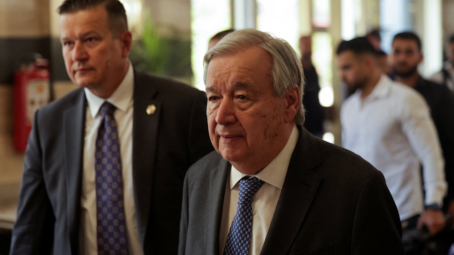 Video thumbnail for Guterres tours Syria’s notorious ‘Assad Prison’ in Sednaya