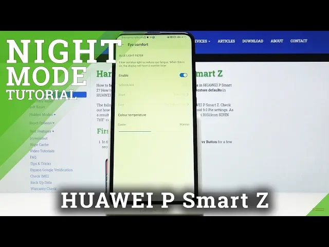 Video thumbnail for How to Enable Eye Comfort Mode in HUAWEI P Smart Z – Adjust Brightness