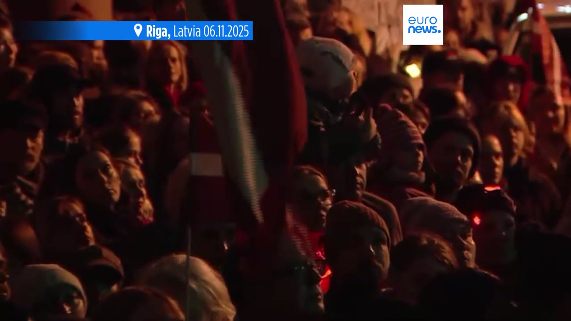 'Video thumbnail for Thousands protest against Latvia's potential withdrawal from Istanbul Convention'