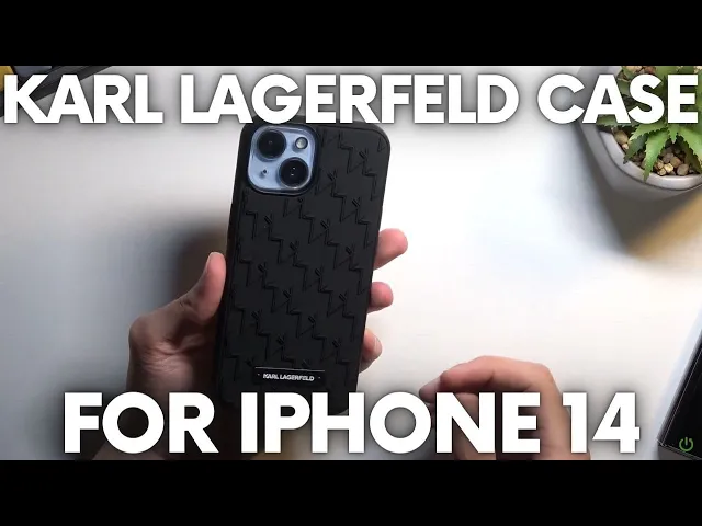 Video thumbnail for Karl Lagerfeld Monogram Case for iPhone 14 | Karl Lagerfeld Black Protective Case