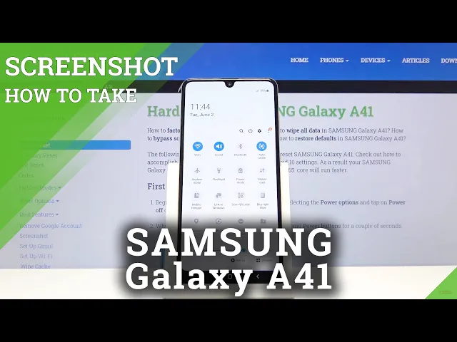 Video thumbnail for How to Take Screenshot on SAMSUNG Galaxy A41 – Capture Display