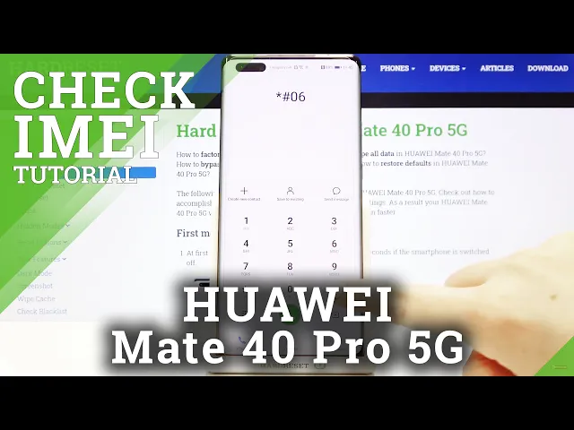 Video thumbnail for How to Check IMEI and Serial Number in HUAWEI Mate 40 Pro