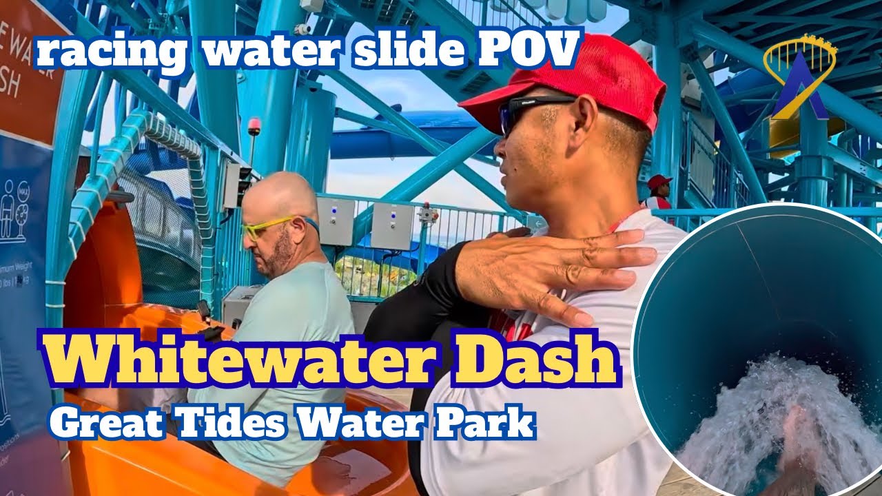 Video thumbnail for Whitewater Dash POV at NCL's New Great Tides Water Park!
