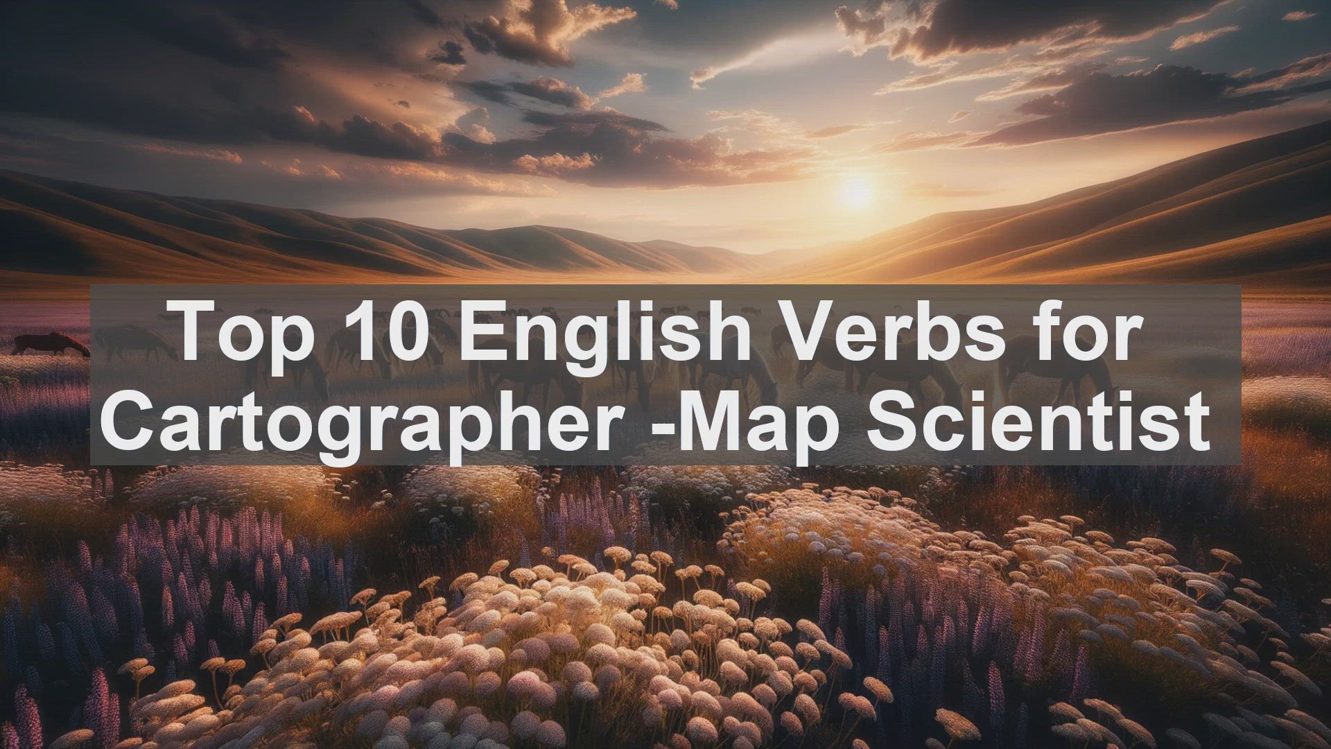 'Video thumbnail for Top 10 English Verbs for Cartographer Map Scientist'