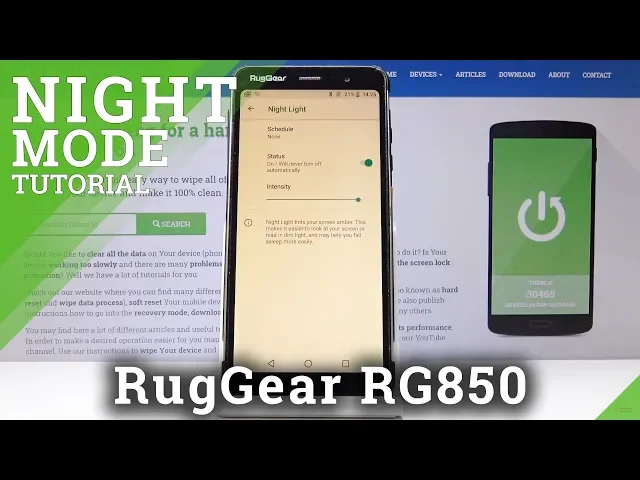 Video thumbnail for How to Activate Night Light in RUGGEAR RG850 – Eye Protection