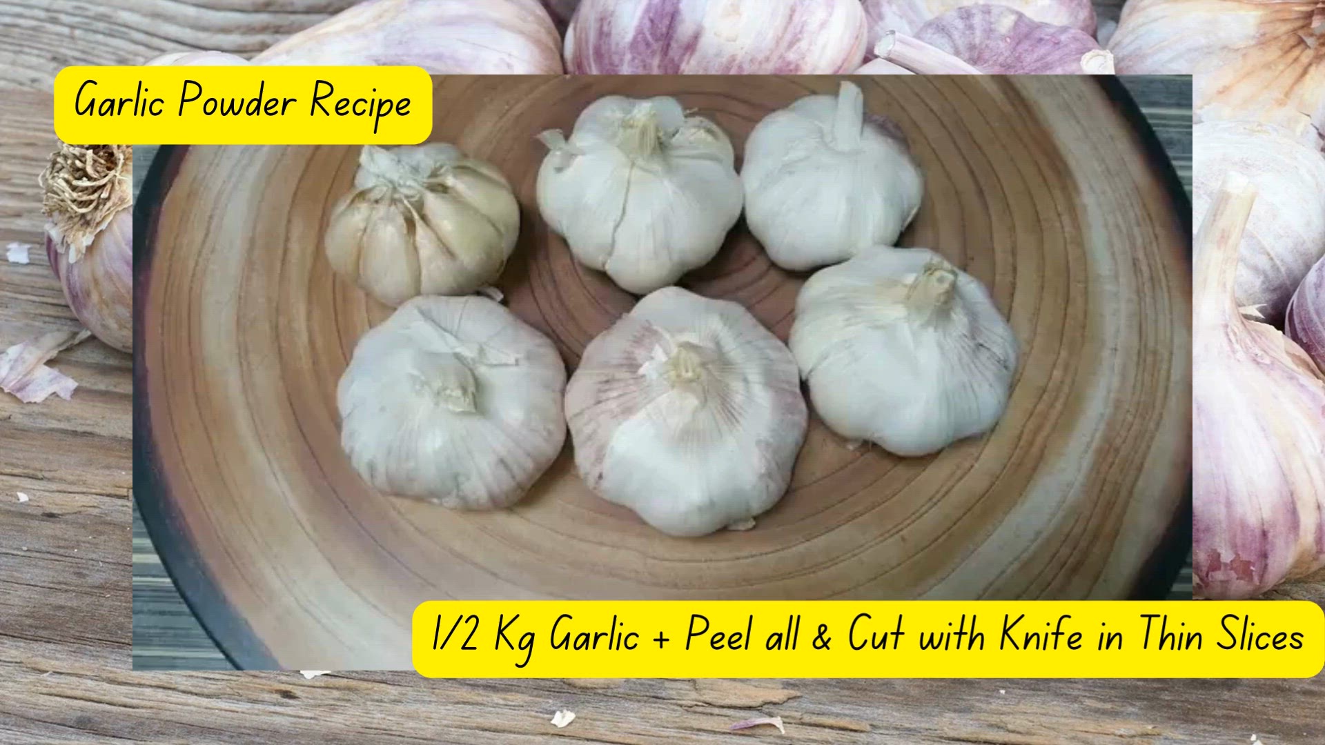 'Video thumbnail for Fresh Aromatic Garlic Powder or Lehsan Powder Making Recipe'