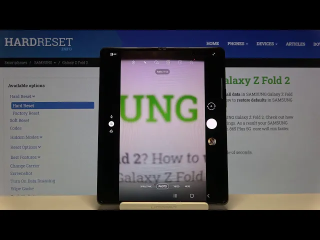Video thumbnail for How to Change Camera Aspect Ratio on SAMSUNG Galaxy Z Fold 2 – Camera Configuration
