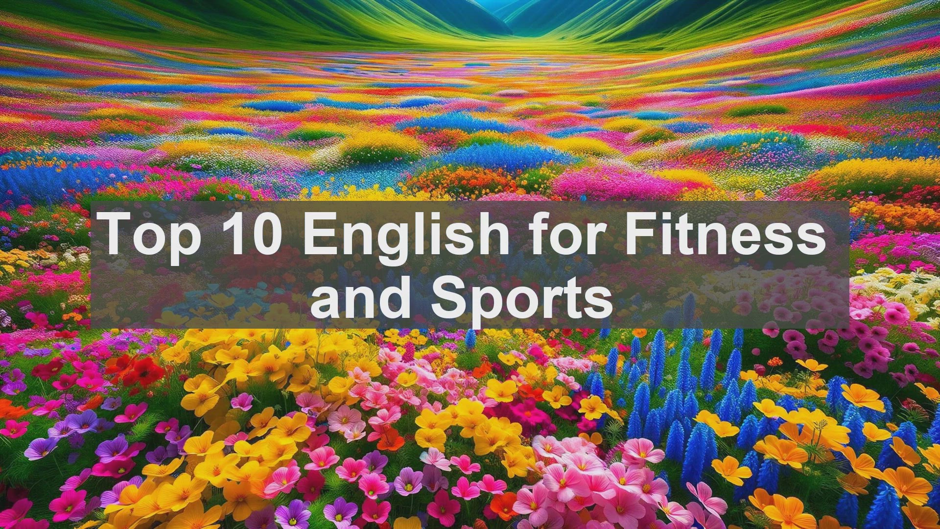 'Video thumbnail for Top 10 English for Fitness and Sports'
