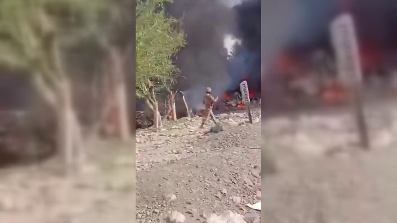 Video thumbnail for Pakistan: Train Derails After Blast Near Railway Track in Balochistan.