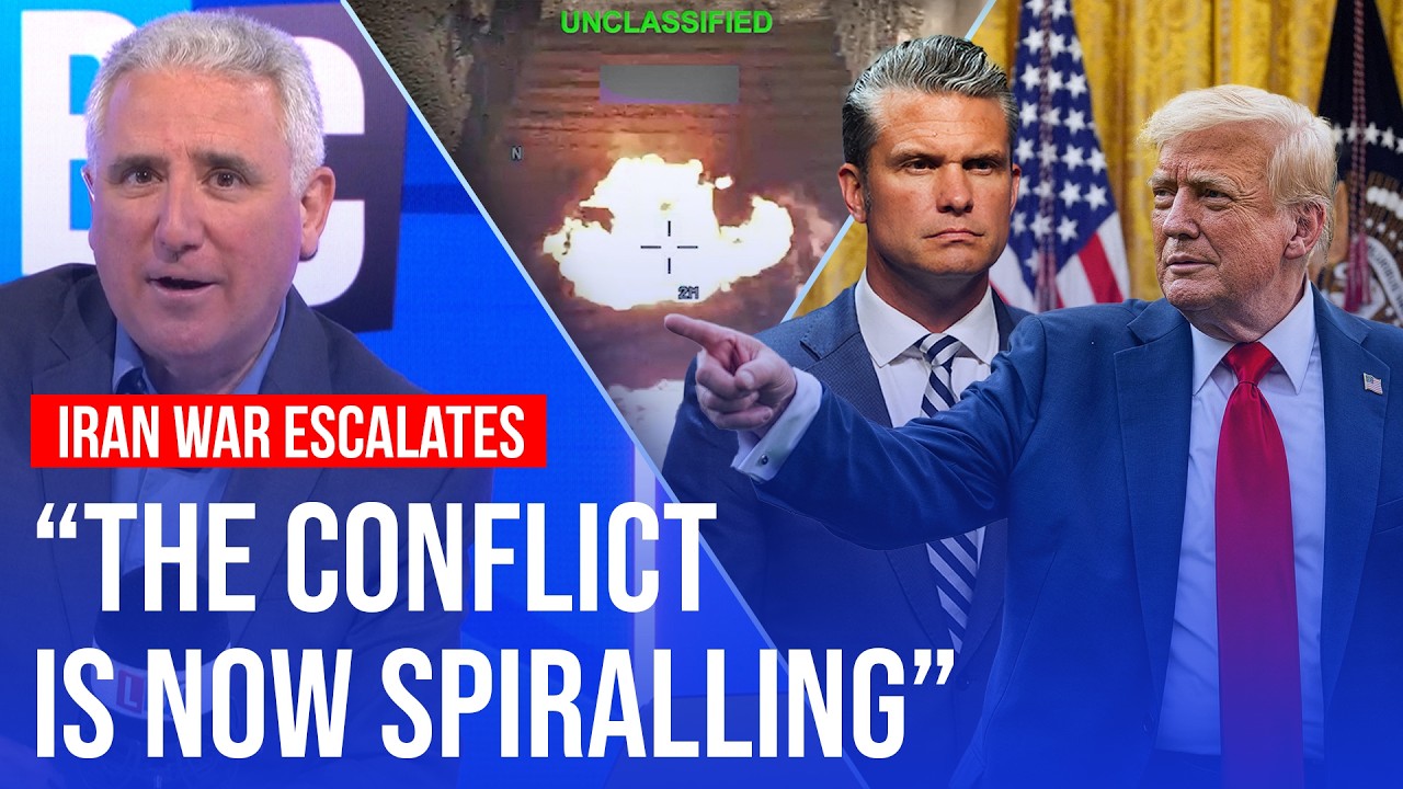 Video thumbnail for Iran war escalates: Trump threatens civilian infrastructure