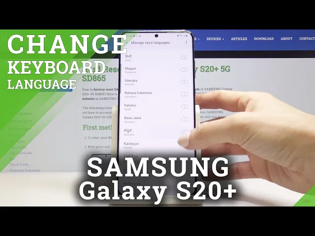Video thumbnail for How to Change Keyboard Language on Samsung Galaxy S20+ - Add Keyboard Dictionary