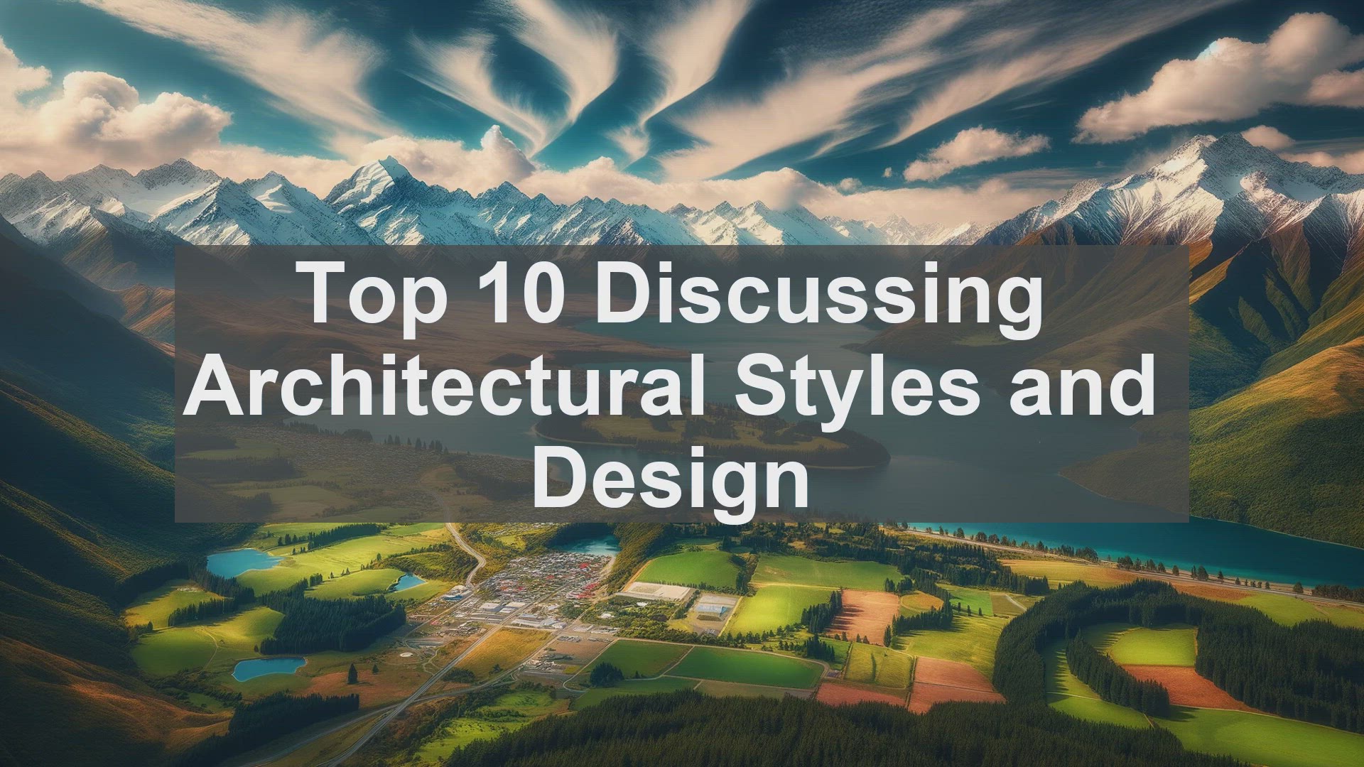 'Video thumbnail for Top 10 Discussing Architectural Styles and Design'
