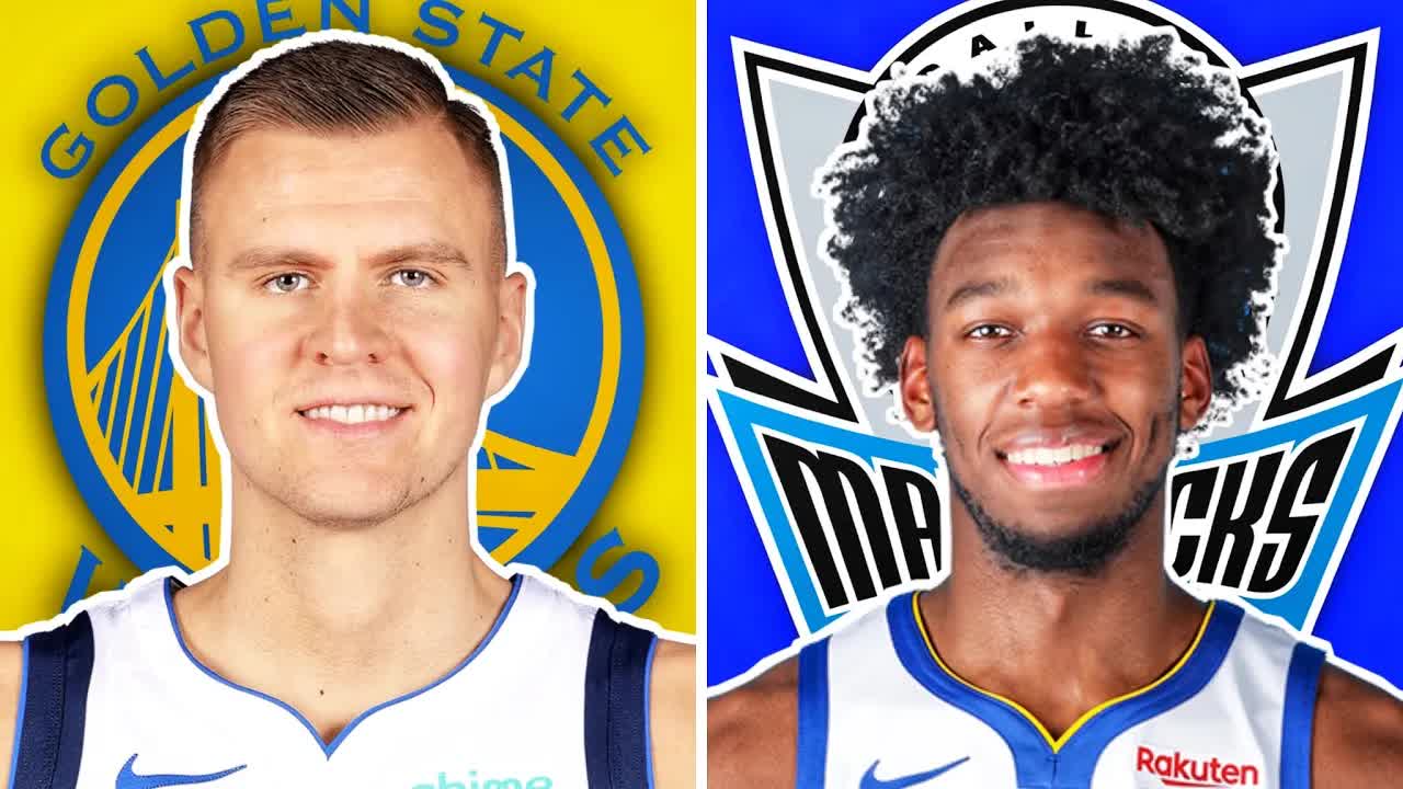'Video thumbnail for knyt: kristaps porzingis mock trade to golden state warriors?'