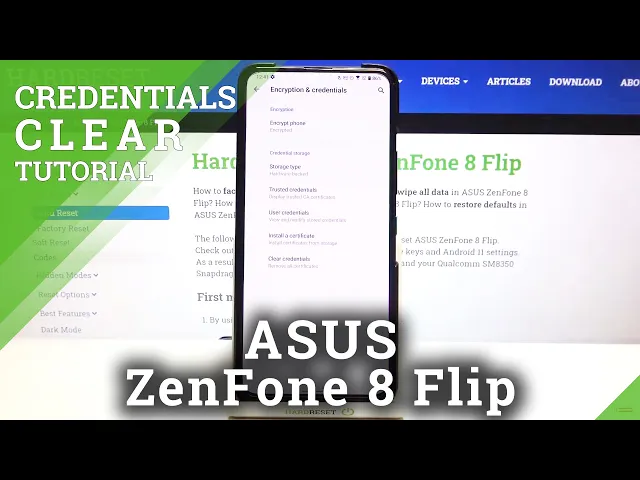 Video thumbnail for How to Clear Credentials in ASUS ZenFone 8 Flip – Delete Certificates