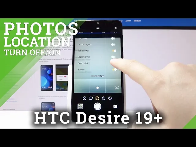 Video thumbnail for How to Turn On Location Tags on HTC Desire 19+ | Photos Location
