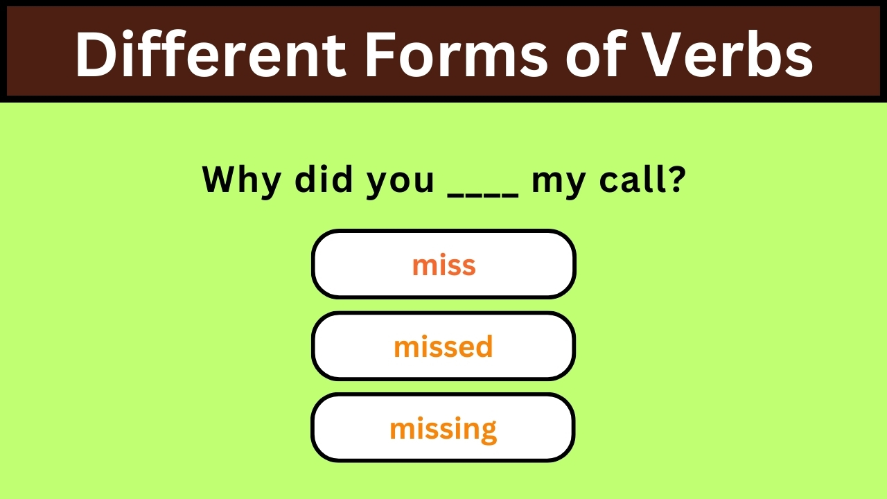 'Video thumbnail for English Grammar Practice || Different Forms of Verbs Part 9 || English Grammar Test'
