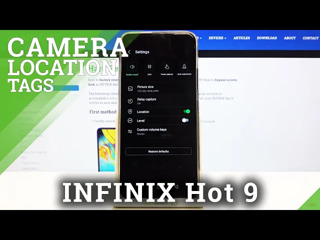Video thumbnail for Camera App Customization on INFINIX Hot 9 – Location Tags on Photos