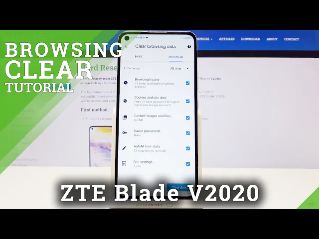 Video thumbnail for How to Clear Browsing Data in ZTE Blade v2020 – Remove Browsing History & Saved Passwords