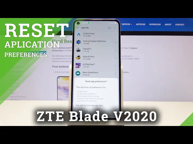 Video thumbnail for How to Reset App Preferences in ZTE Blade v2020 – Restore App Settings