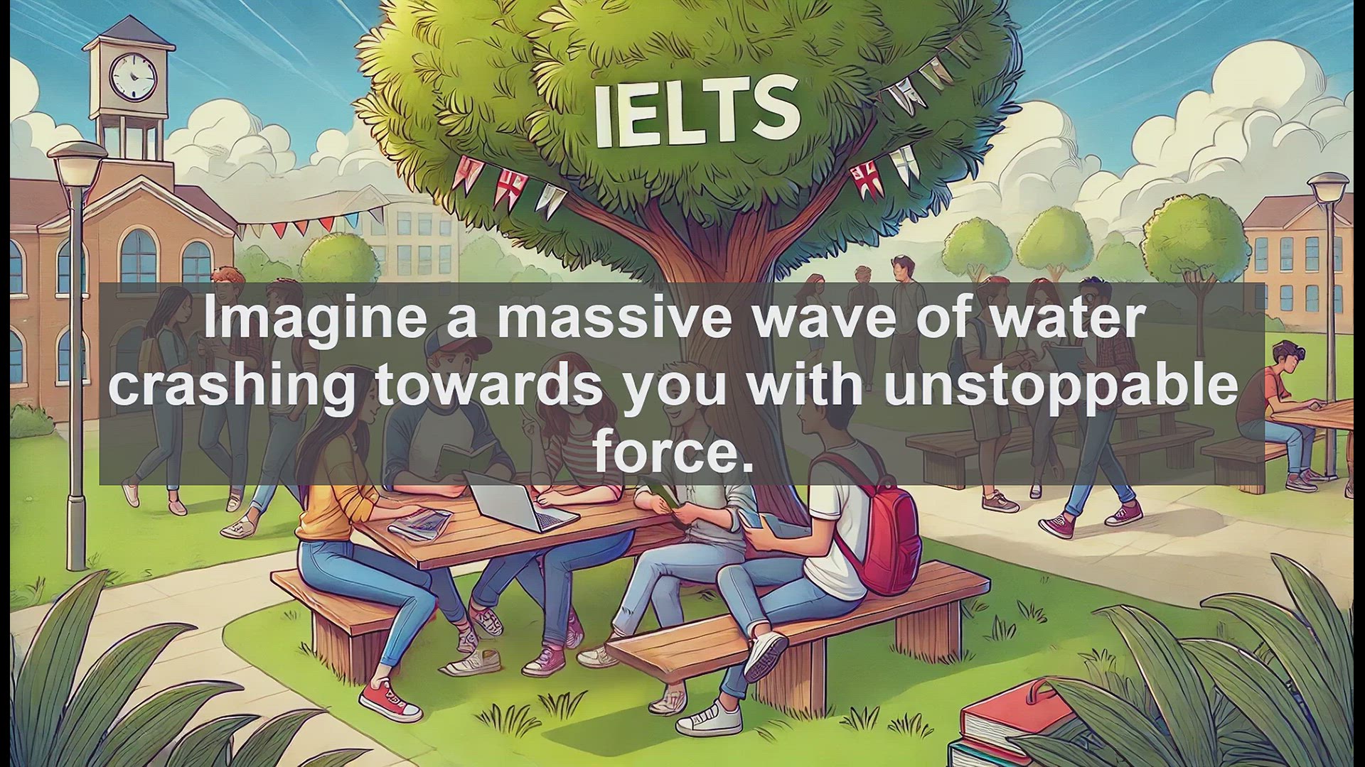 'Video thumbnail for 5000 Must Know IELTS 8.0 Vocabulary - Mastering 'Onrush': A Powerful Word for IELTS Band 8.0'