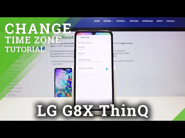 Video thumbnail for How to Change Time on LG G8X ThinQ – Set Up Date