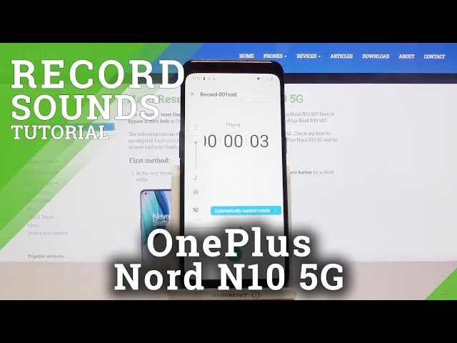 Video thumbnail for How to Record Sounds on OnePlus Nord N10 5G – Use Sound Recorder