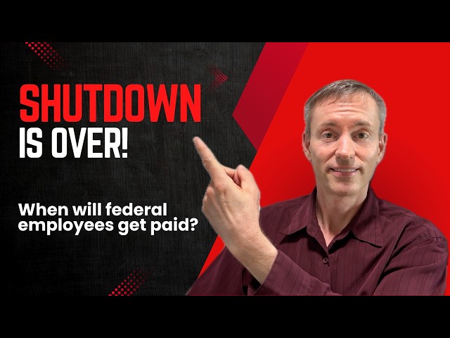 Video thumbnail for The Shutdown is Over! When Will Federal Employees Get Paid?