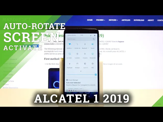 Video thumbnail for How to Turn On / Off Auto Rotation in Alcatel 1 2019 – Use Phone Horizontally