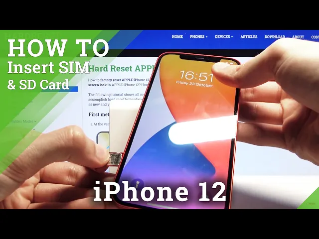 Video thumbnail for How to Insert SIM Card into iPhone 12 – Nano SIM Installation
